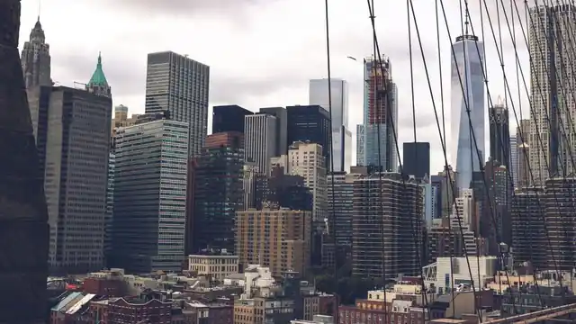 Brooklyn, New York: the skyline across the river