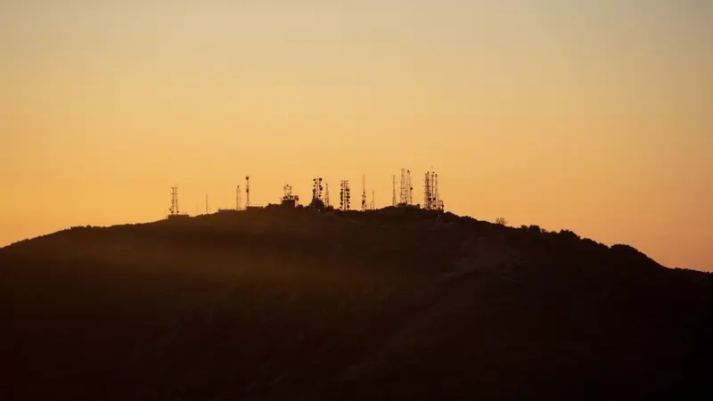 Chino Hills, California: the hills at sunset