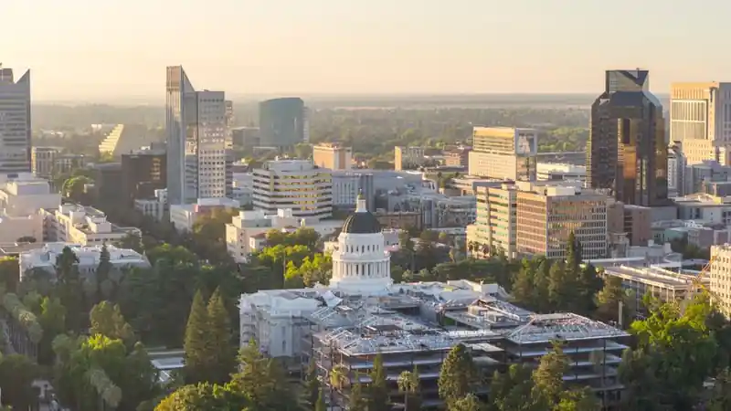 Concord, California: the town from above