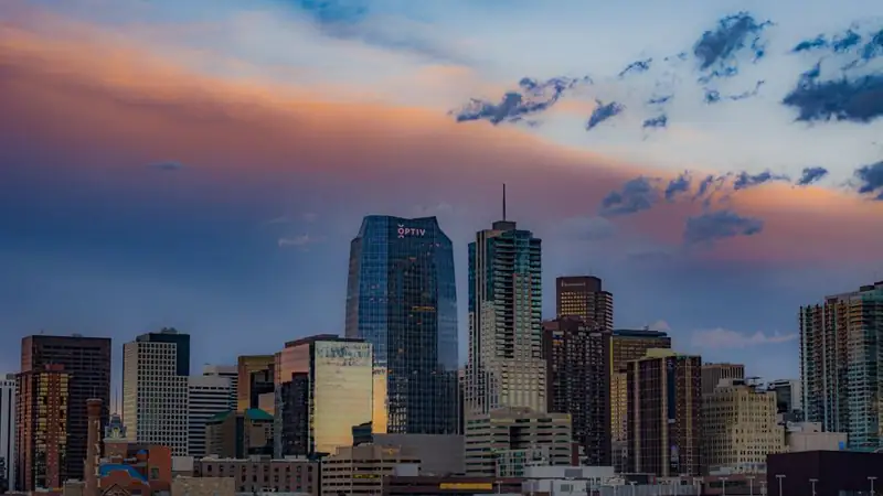 Denver, Colorado: the downtown skyline