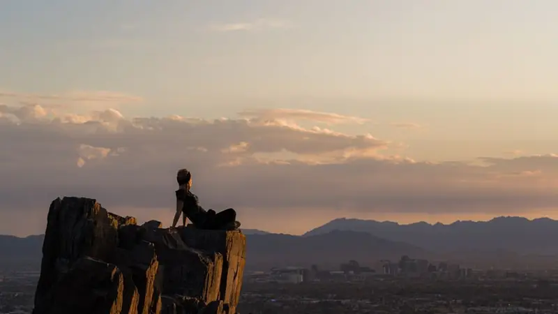 Phoenix, Arizona: the desert at sunset